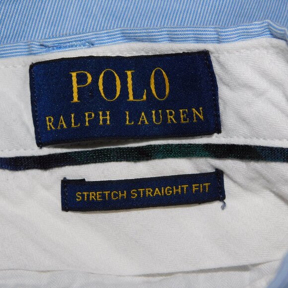 Polo by Ralph Lauren Light Blue Flat Front Men Shorts - Picture 2 of 11